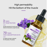 Huile de fleur de violette pure naturelle en gros, huile essentielle de fleur de violette pour diffuseur d'arômes et bougies
