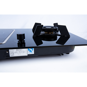 Lyroe Venta caliente Barato Hogar Cocina Uso Eléctrico N.G Negro Panel de vidrio templado Estufa de gas - Product Image 5
