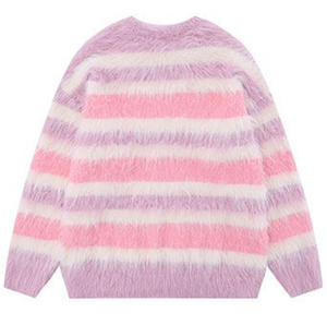 Pull à capuche zippé en mohair pour homme, couleur unie, épais, manches longues, idéal pour l'automne - Product Image 5