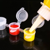 2ML 3ML 5ML 6 pièces/bandelettes, mini pots à peinture vides, pots à pigments vides, pots à peinture pour salles de classe, écoles, peinture artistique