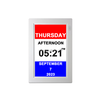 Vente chaude horloge de démence de 8 pouces avec Wifi température humidité calendrier diffusion météo pour les personnes âgées, perte de mémoire horloge pour personnes âgées