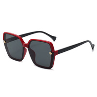 Lunettes de soleil de luxe pour femmes, très vendues, surdimensionnées, carrées, protection UV400, lunettes de soleil d'été pour la plage