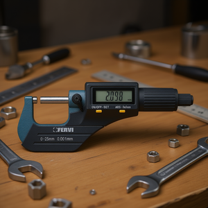 Micrómetro Digital Electrónico Fervi 0-25 mm 0.001 mm Herramienta de Medición de Precisión - Product Image 3