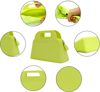 Tas Tangan Silikon Anti Air, Tas Selempang, Tas Tote Silikon Warna Frosted Custom Fashion untuk Liburan Pantai Musim Panas