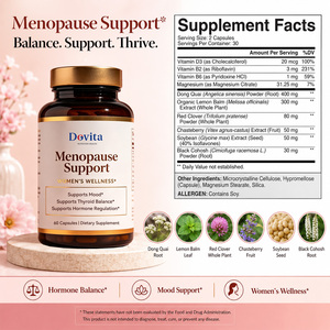 Wholesale OEM ODM Natural <b>Menopause</b> Capsules For Women High Potency Black Cohort Dong Quai Energy Boost Immune Support 60 Caps - Product Image 2
