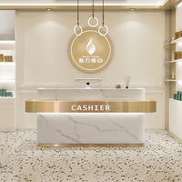 Comptoir de Réception de Luxe Sur Mesure pour Salon de Beauté, Spa et Bureau d'Accueil