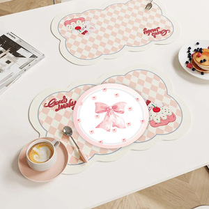 Assiettes de fête roses DAMAI avec nœuds, fournitures de table mignonnes et coquettes, décorations jetables en papier pour anniversaire de fille - Product Image 3