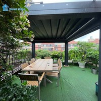 Système de pergola en aluminium durable Sweet Home pour maison d'été, gazebo de jardin et utilisation en extérieur, écologique, taille personnalisée, installation facile