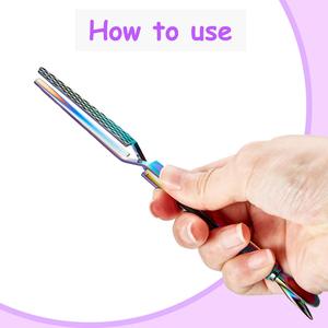 ネイルピンチツールキューティクルプッシャーステンレススチールネイルシェーピングピンセットマニキュア用多機能ネイルアートピンチャー - Product Image 4