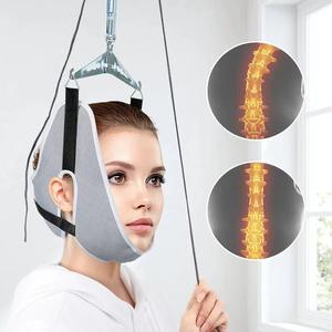Dispositif de traction cervicale gris clair, cadre portable pour étirement du cou, massage santé, fonctionnement manuel, instrument de classe I - Product Image 4