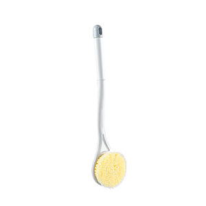 Brosse de nettoyage de bain à long manche, double <span class=keywords><strong>action</strong></span> mousse et poils, avec boucle de suspension pour un rangement facile et une utilisation sous la douche - Product Image 2