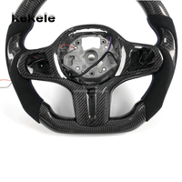 Pour BMW Série 3 4 5 X3 X4 X5 X6 G20 G30 M340i M2 M3 M4 G87 G80 G82, volant LED en fibre de carbone avec palettes de changement de vitesse, 2015-2023