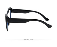 Lunettes de vue anti-lumière bleue style Xiaohongshu, monture œil-de-chat écologique, sans correction, avec étui multicolore tendance