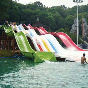 Équipement de parc à thème amusant aquatique de haute qualité Parc aquatique Baril et toboggan Toboggan de piscine - Product Image 2