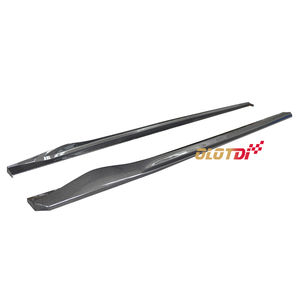 Extensions de jupes latérales en fibre de carbone de style <span class=keywords><strong>APM</strong></span>, lèvre de spoiler, jupe de spoiler pour Hyundai Genesis G70 2017-2020 - Product Image 3