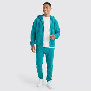 Conjunto Deportivo Personalizado Unisex de Color Sólido, 100% Algodón, Forro Polar, Resistente al Viento, Reversible, Ecológico, de Secado Rápido y Transpirable - Product Image 1