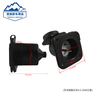 Rv Power <b>Socket</b> 15Amp 5-15P Flush Mount With Waterproof Cover And <b>Screws</b> For Outdoor Use - Product Image 5