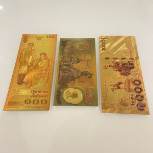 <span class=keywords><strong>ธนบัตร</strong></span>ไทยดีไซน์ใหม่ 50 <span class=keywords><strong>100</strong></span> 1000 <span class=keywords><strong>บาท</strong></span> ชุบทอง 24K แบบฟอยล์เคลือบสองด้าน ของที่ระลึกสำหรับงานอีเว้นท์ ปาร์ตี้ ของสะสม ของขวัญ - Product Image 5