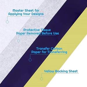 Shukr A4 taille copie moins cher esprit copieur papier thermique tatouage pochoir papier de transfert pour tatouage débutant artiste 100 feuilles/boîte - Product Image 5