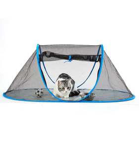 Enceinte extérieure <span class=keywords><strong>pour</strong></span> animaux de compagnie Tente <span class=keywords><strong>Parc</strong></span> intérieur Portable Chats Chiens Pont Patio <span class=keywords><strong>Parc</strong></span> Camping Voyage Été Chat Tente Pop Up Maison - Product Image 3