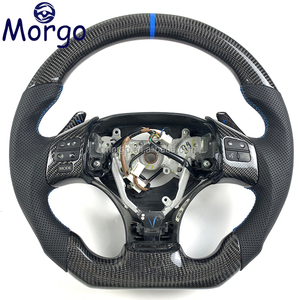 Für Lexus IS200 IS250 IS300 RX350 ISF Maßgefertigtes Carbon-Lenkrad mit Schwarzem Leder Bezogen - Product Image 1