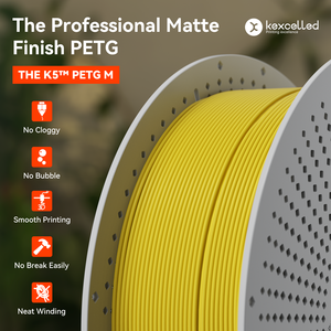 Filament d'imprimante 3D PETG Kexcelled, finition mate, noir, impression haute vitesse, sans bourrage, filament PETG - Product Image 2