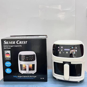 Freidora de Aire Inteligente SILVER CREST 8L Cuadrada con Pantalla Táctil Moderna, 2400W de Alta Potencia, Pantalla LED, Función de Asado y Grill, Freidora Eléctrica Doméstica - Product Image 2