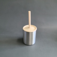 Ensemble de 3 pièces en acier inoxydable 304 et silicone pour enfants, comprenant assiette, tasse et couverts, sans BPA, anti-fuite
