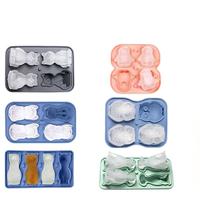Moules à glaçons en silicone populaires en forme d'animaux avec des motifs de chaton, chiot, bouledogue français, alpaga et labrador - Congélation rapide et facile à démouler