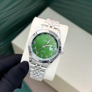 Montre-bracelet de luxe pour homme inspirée des designers avec bracelet en acier cadran rond classique fonction calendrier montre mécanique - Product Image 3