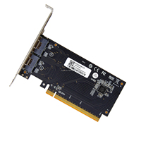 Carte Riser Externe 2U PCIe 4.0 X16 pour Extension GPU, NIC, HBA, SSD – Accessoires de Châssis Serveur en Stock