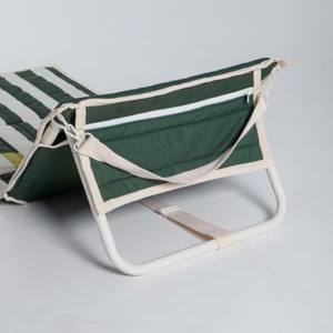 Silla de Playa Plegable Portátil de Verano con Marco de Aluminio Compacto, Respaldo Acolchado Ajustable y Correa para Exteriores, Piscina o Playa - Product Image 6