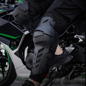 Protège-tibias et genoux de motocross tout-terrain, armure de jambe articulée à 3 segments à coque rigide, équipement de protection pour la course de motocross - Product Image 5