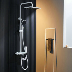 Set <span class=keywords><strong>Doccia</strong></span> da Bagno alla Moda con 4 Funzioni, Colore Grigio Canna di Fucile, Design Esposto con Indicatore di Temperatura e Luce LED - Product Image 6