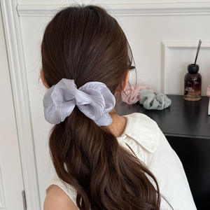 ربطات شعر كبيرة من الشيفون على الطراز الفرنسي، ربطات شعر ضخمة، حلقات شعر كبيرة، إكسسوارات شعر - Product Image 3