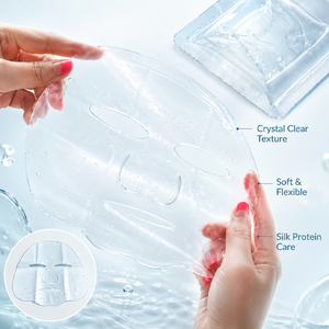Masque facial en feuille de collagène hydrolysé hydratant OEM ODM avec acide hyaluronique, activé à l'eau en 3-5 minutes - Product Image 1