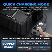 TOPDON – nouveau Design TB6000 Pro 12v 6a chargeur Intelligent de batterie de moto avec Lcd réparation d'impulsions pour moto automobile