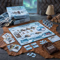 Jeu de cartes narratif solo avec kit de journalisation, générateur d'histoires certifié FSC pour une expérience immersive, boîte rigide avec couvercle coulissant