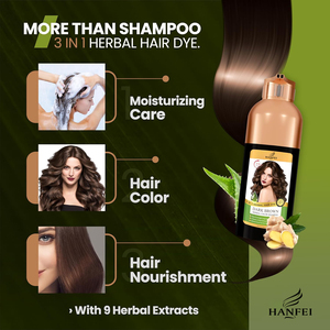 Crema de Color Herbal de Grado Cosmético para Cubrir el Cabello Gris de Forma Instantánea, Color Marrón Oscuro, 500 ml, Semipermanente, de Larga Duración, 6-8 Meses, para Uso en Salón - Product Image 5