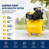 Pompes à jet électriques domestiques à moteur en aluminium 800W pour surpression d'eau avec réservoir