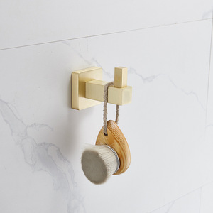 Single Brass <strong>Coat</strong> <strong>Hook</strong> with Brushed Gold Finish Hotel Wall Hanging <strong>Hooks</strong> for Bathroom Clothing Free Punching Single <strong>Coat</strong> Hanger - Product Image 4