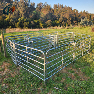 New Zealand Thép Mạ Kẽm Di Động Corral Hàng Rào Cừu Sân Tấm Động Vật Thùng Với Hình Bầu Dục Ống Hàng Rào & Trellis Cổng - Product Image 5