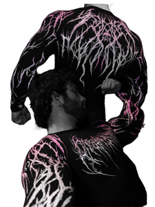 Camiseta Deportiva de Compresión para Hombre, Estampado Geométrico Gótico, Tejido Elástico, Cuello Redondo, 180g, Corte Ajustado, Ecológica, para Todas las Temporadas, para Gimnasio - Product Image 1