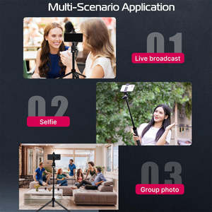 Kingjoy M080P Selfie Live Broadcast Table Mobile <b>Phone</b> <b>Tripod</b> Mini Selfie Stick - Product Image 3