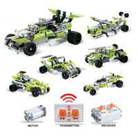 Kit de bloc de tige d'ingénierie RC 60 en 1 avec apprentissage des sciences motrices camion robotique télécommande bloc électrique cadeau pour les adolescents