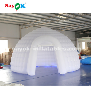 Gigante al aire libre portátil blanco burbuja LED media cúpula iglú publicidad inflables con iluminación LED fiesta aire tiendas exposiciones - Product Image 4