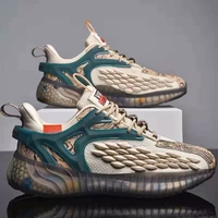 Chaussures de course pour hommes, respirantes, en mesh, amorties, antidérapantes, style tendance Coconut, pour les loisirs et le sport