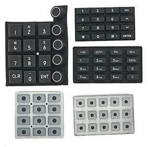 Tùy chỉnh hình chữ nhật 4x4 5x5 kỹ thuật số bàn phím từ xa Silicone cao su bàn phím - Product Image 2