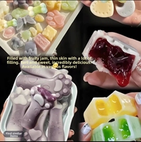 Bonbons en cire en gros, remplis de confiture de fruits véritable, certifiés HACCP et Halal, bonbons en cire chinois avec confiture