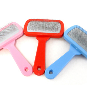 Cepillo de púas de acero inoxidable y mango ergonómico de plástico, peine grande de 15.4*10.5cm para el cuidado de mascotas - Product Image 3